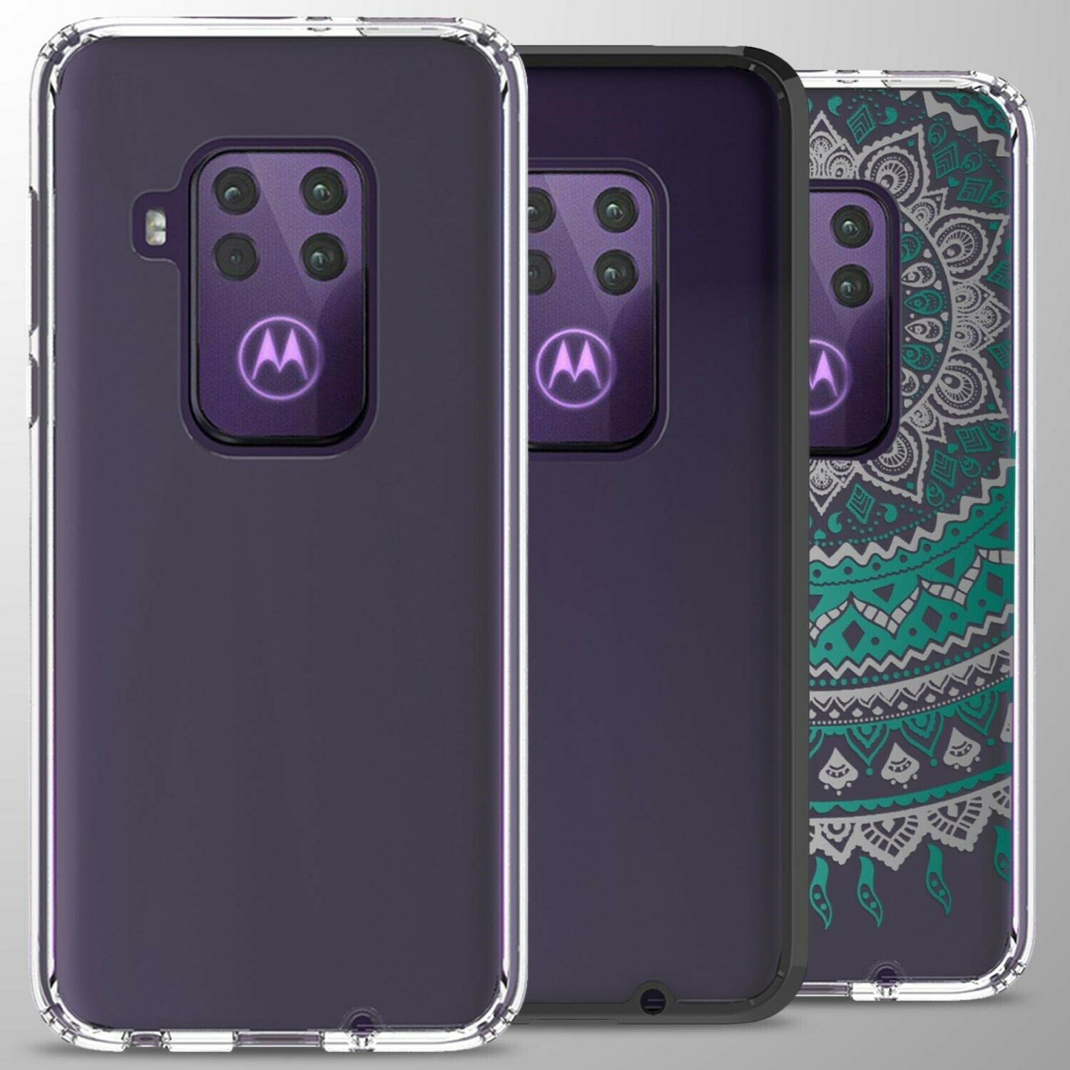 REY Cover In Gel TPU Trasparente Per Motorola One Zoom – Ultra Sottile 0,33 Mm - 4