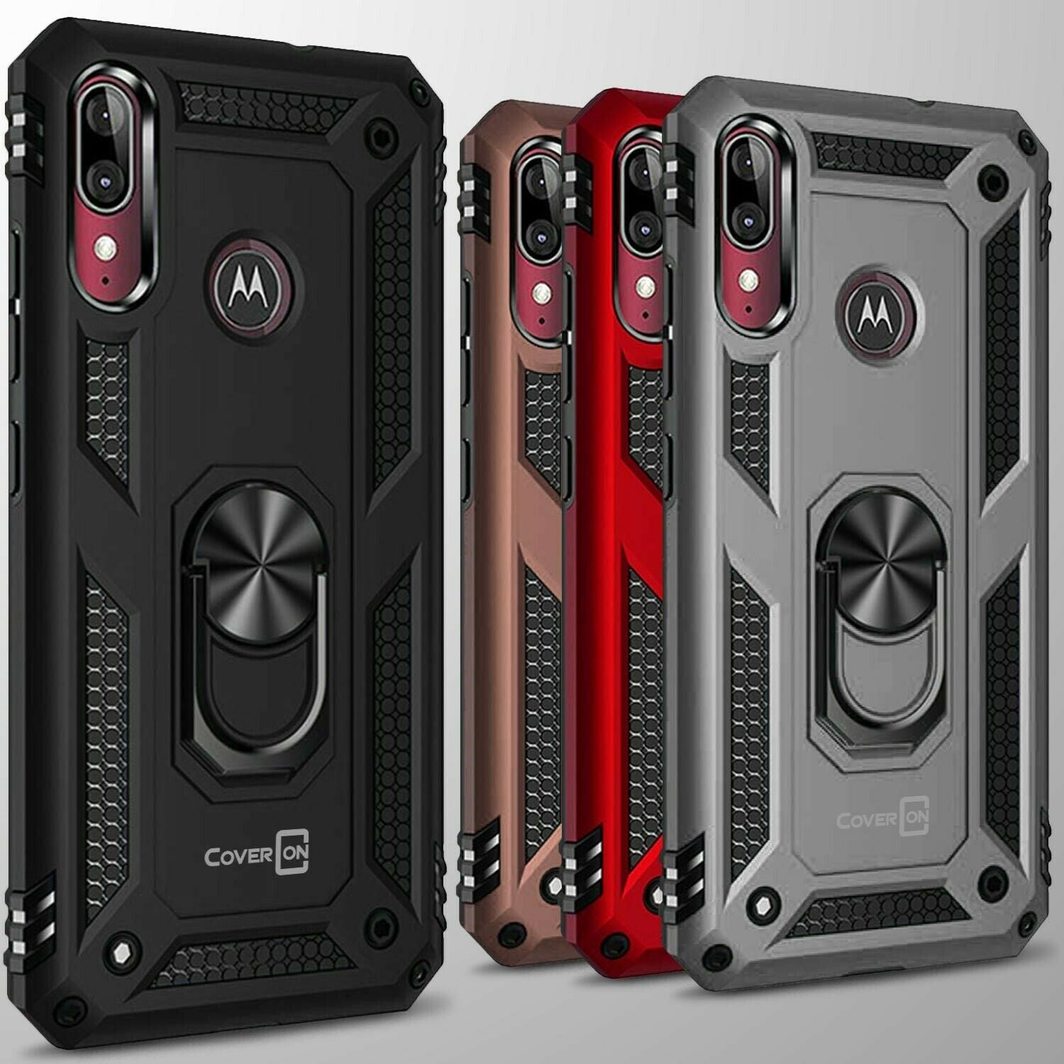 Custodia Per Motorola Moto E6 Plus – Cover Trasparente Con Effetto Sfumato Rosa/Verde, Morbida TPU Antiurto E Antigraffio