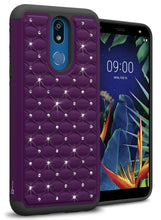 Load image into Gallery viewer, LG K40 / Xpression Plus 2 / Harmony 3 / Solo LTE Case - Rhinestone Bling Hybrid Phone Cover - Aurora Series
