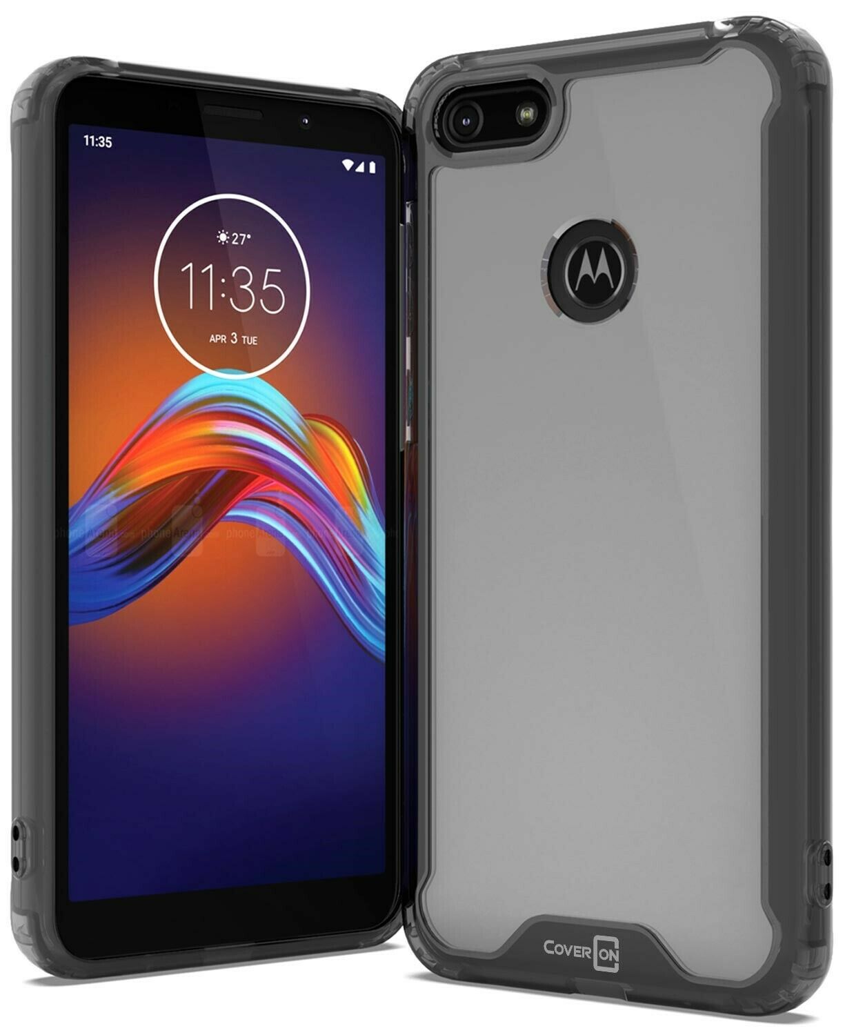 Motorola Moto E6 Play Clear Case Hard Slim Protective Phone Cover Pure View Series