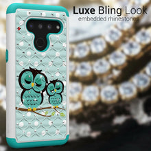 Load image into Gallery viewer, LG V50 ThinQ Case - Rhinestone Bling Hybrid Phone Cover - Aurora Series
