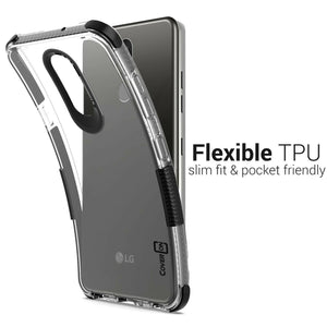 LG Aristo 4 Plus Cases / LG Prime 2 Clear Case - Protective TPU Rubber Phone Cover - Collider Series