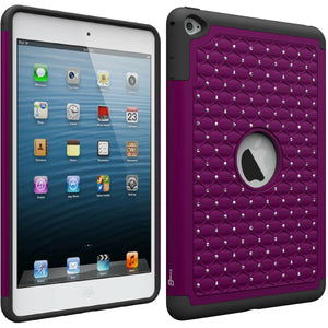 Apple iPad Mini 5 (2019) / iPad Mini 4 (2015) Case (7.9") - Rhinestone Bling Hybrid Phone Cover - Aurora Series