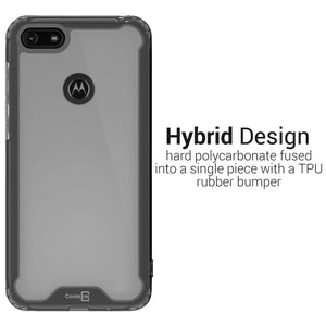 Motorola Moto E6 Play Clear Case Hard Slim Protective Phone Cover - Pure View Series