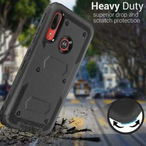 Motorola Moto E6 Plus Case - Heavy Duty Shockproof Phone Cover - Tank Series