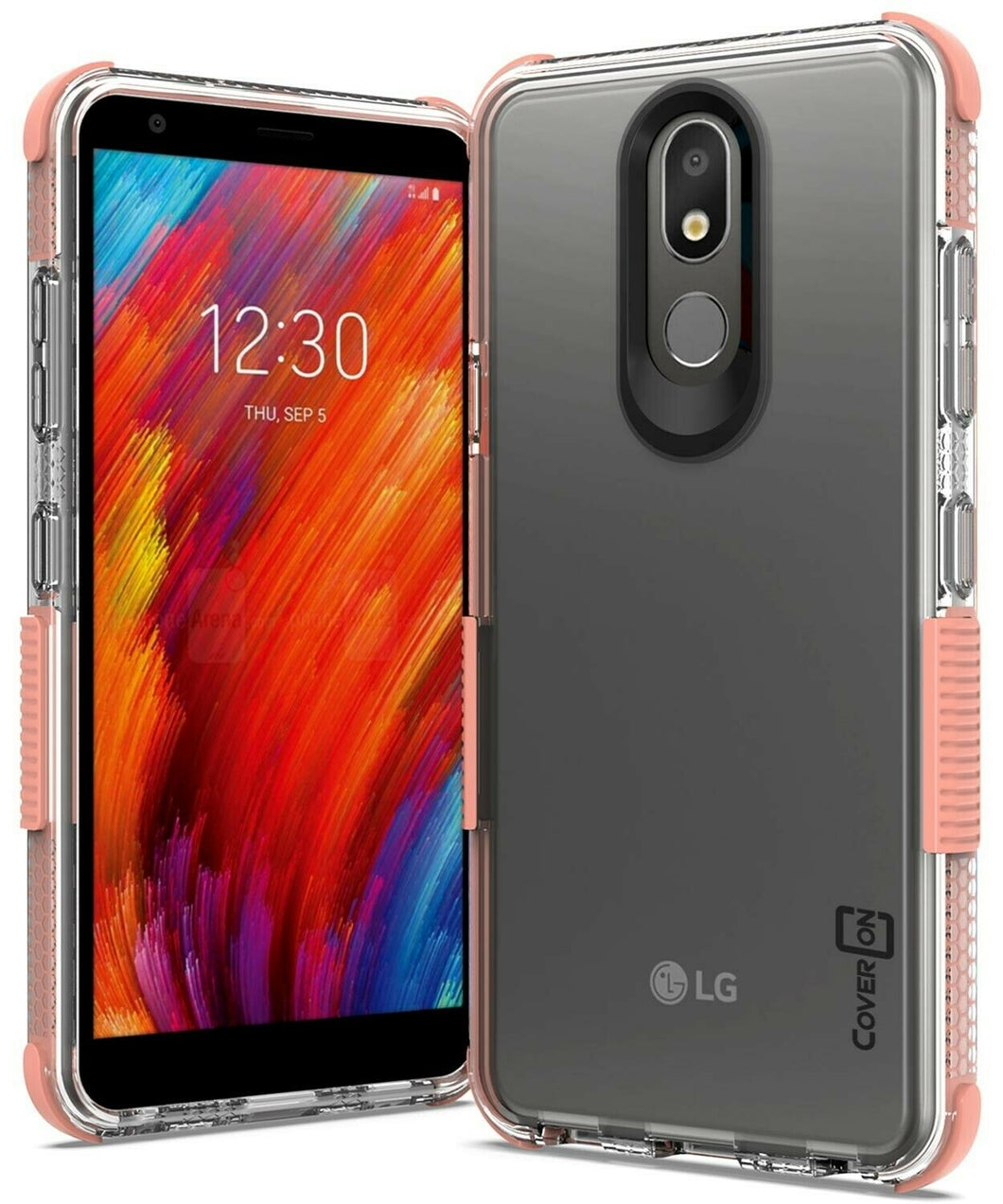 LG Aristo 4 Plus Cases / LG Prime 2 Clear Case - Protective TPU Rubber Phone Cover - Collider Series