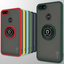 Load image into Gallery viewer, Motorola Moto E6 Play Case - Clear Tinted Metal Ring Phone Cover - Dynamic Series
